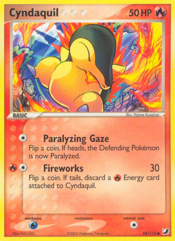 Cyndaquil (54/115) [EX: Unseen Forces] | Golgari Games