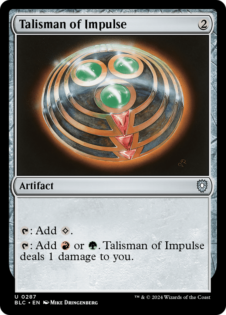 Talisman of Impulse [Bloomburrow Commander] | Local Legends