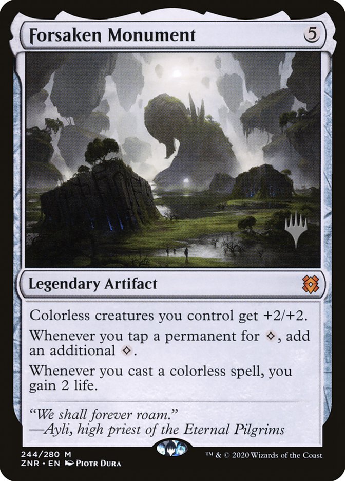 Forsaken Monument (Promo Pack) [Zendikar Rising Promos] | Local Legends