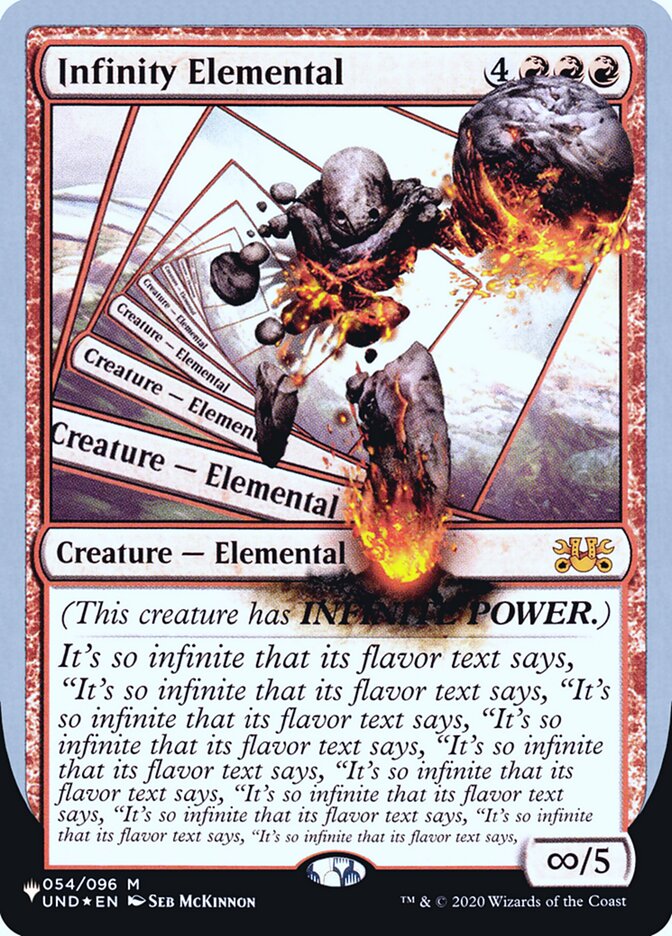 Infinity Elemental (Unfinity Foil Edition) [The List] | Local Legends