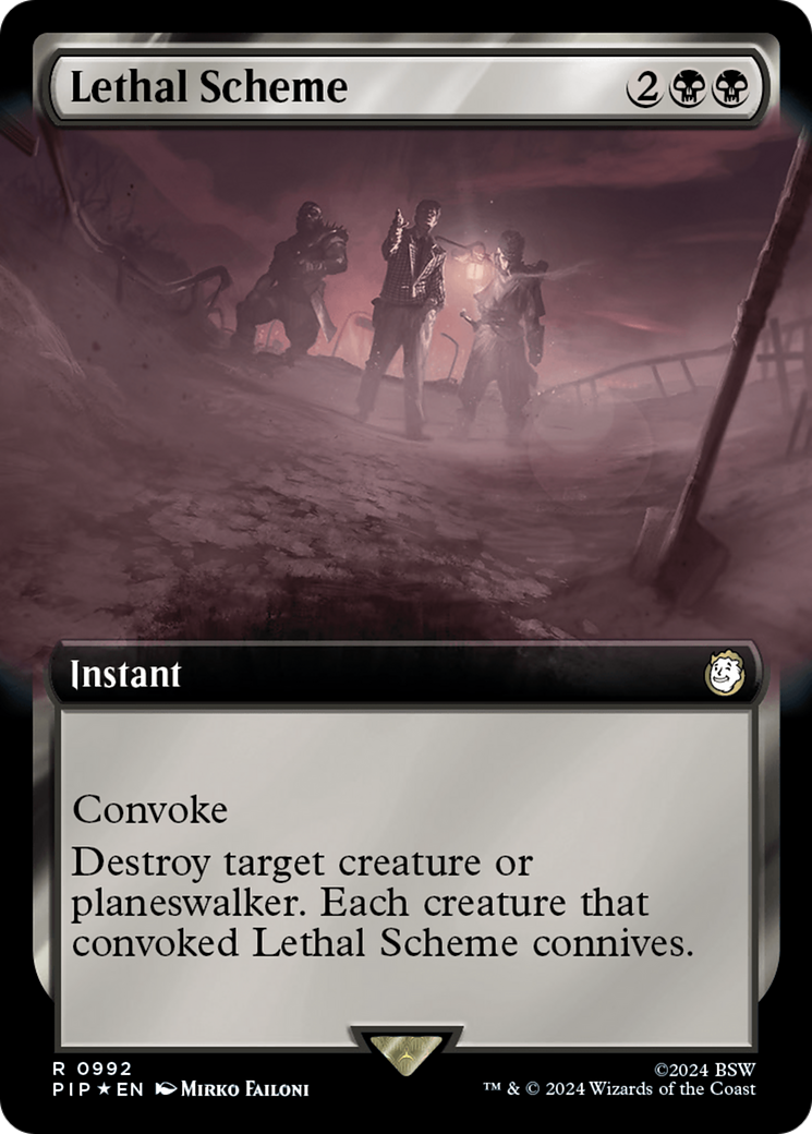 Lethal Scheme (Extended Art) (Surge Foil) [Fallout] | Local Legends