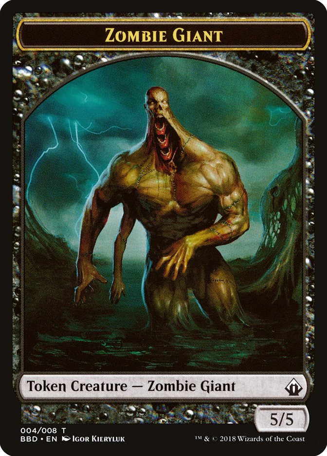 Zombie Giant Token [Battlebond Tokens] | Golgari Games