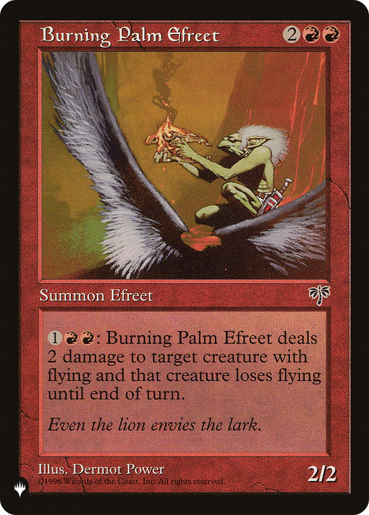 Burning Palm Efreet [The List] | Local Legends
