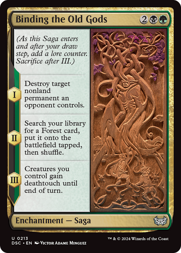 Binding the Old Gods [Duskmourn: House of Horror Commander] | Golgari Games