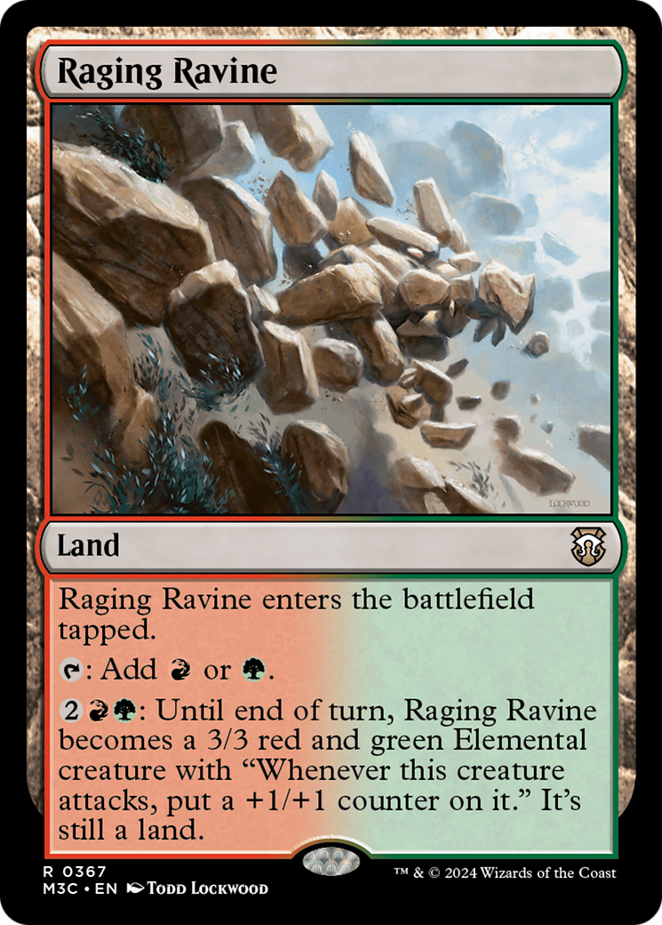 Raging Ravine (Ripple Foil) [Modern Horizons 3 Commander] | Local Legends