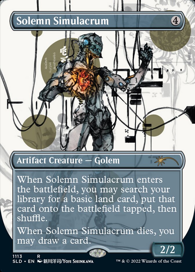 Solemn Simulacrum (1113) (Borderless) [Secret Lair Drop Series] | Local Legends