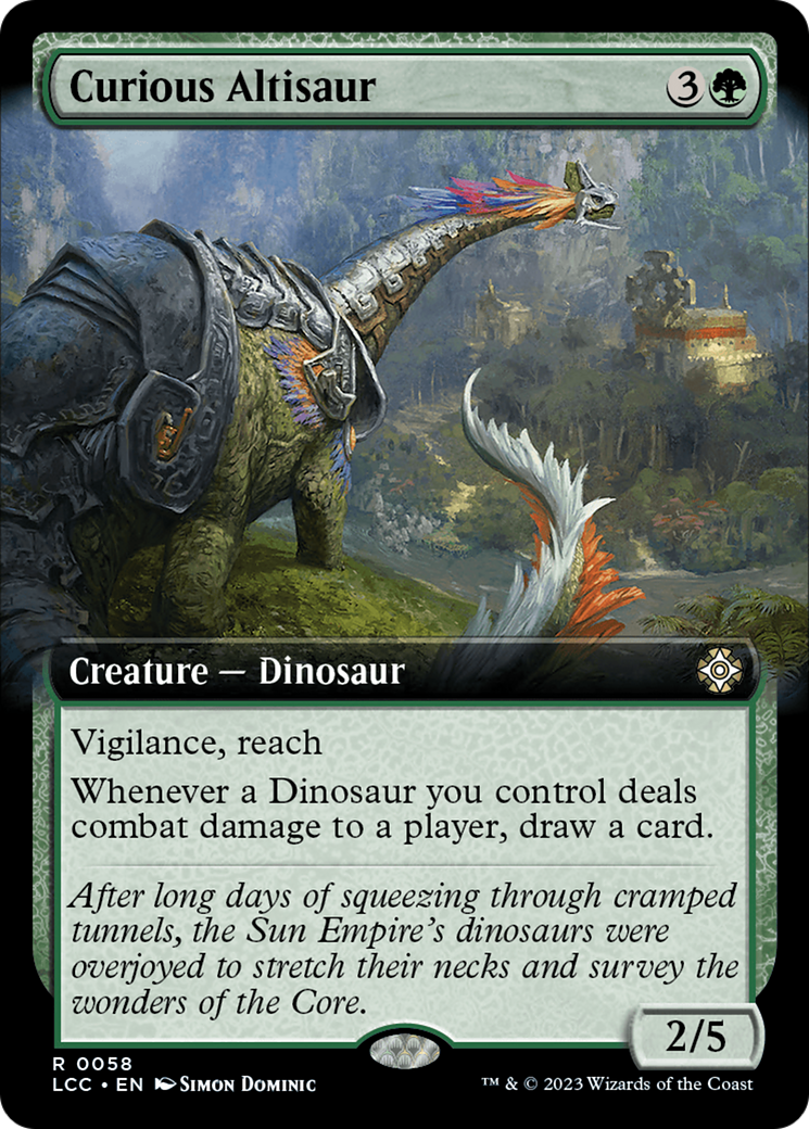 Curious Altisaur (Extended Art) [The Lost Caverns of Ixalan Commander] | Local Legends