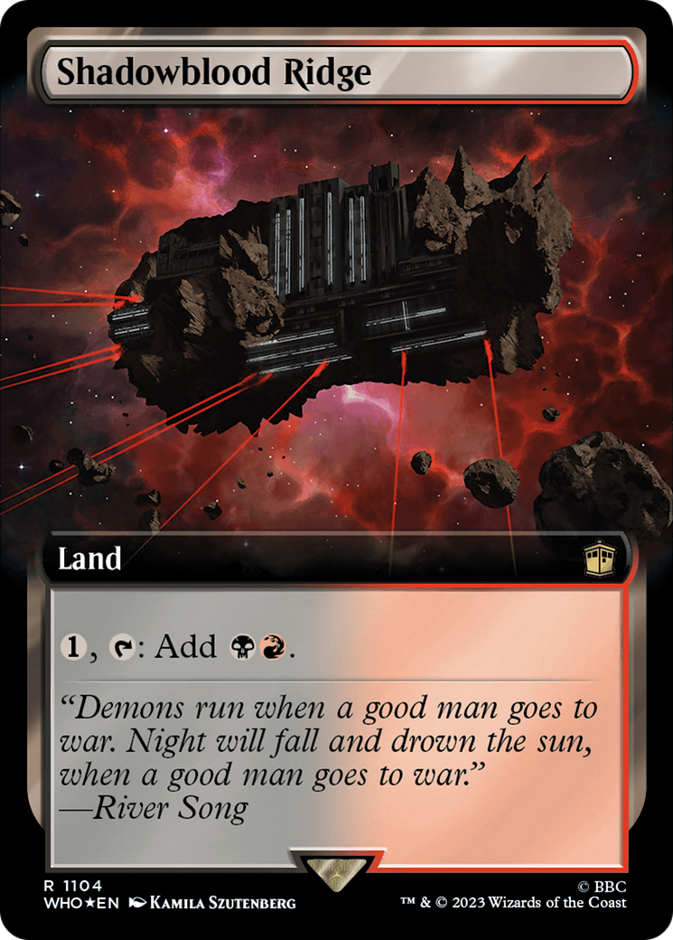 Shadowblood Ridge (Extended Art) (Surge Foil) [Doctor Who] | Local Legends