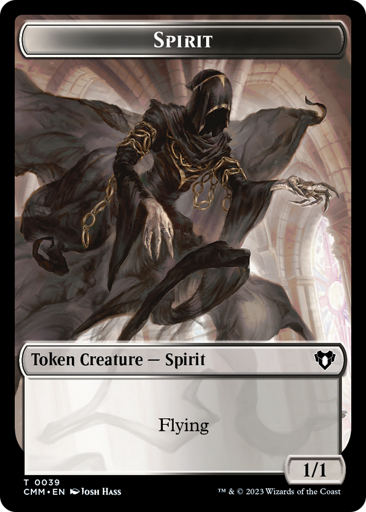 Spirit (0039) // Spider Double-Sided Token [Commander Masters Tokens] | Local Legends