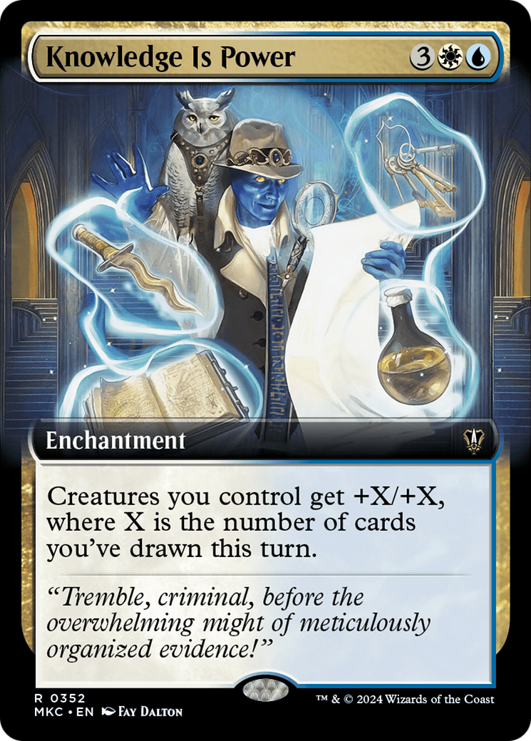 Knowledge is Power (Extended Art) [Murders at Karlov Manor Commander] | Local Legends
