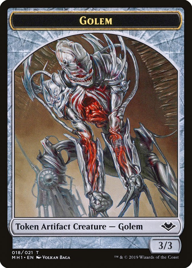 Spirit // Golem Double-Sided Token [Modern Horizons Tokens] | Golgari Games