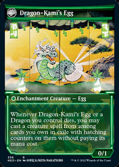 The Dragon-Kami Reborn // Dragon-Kami's Egg (Showcase Soft Glow) [Kamigawa: Neon Dynasty] | Golgari Games