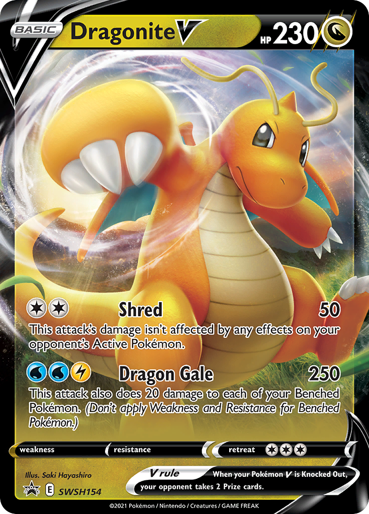Dragonite V (SWSH154) (Jumbo Card) [Sword & Shield: Black Star Promos] | Local Legends