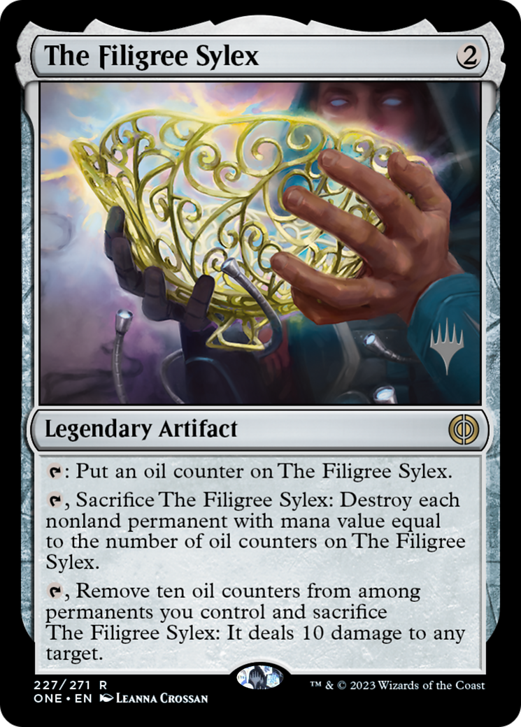 The Filigree Sylex (Promo Pack) [Phyrexia: All Will Be One Promos] | Local Legends