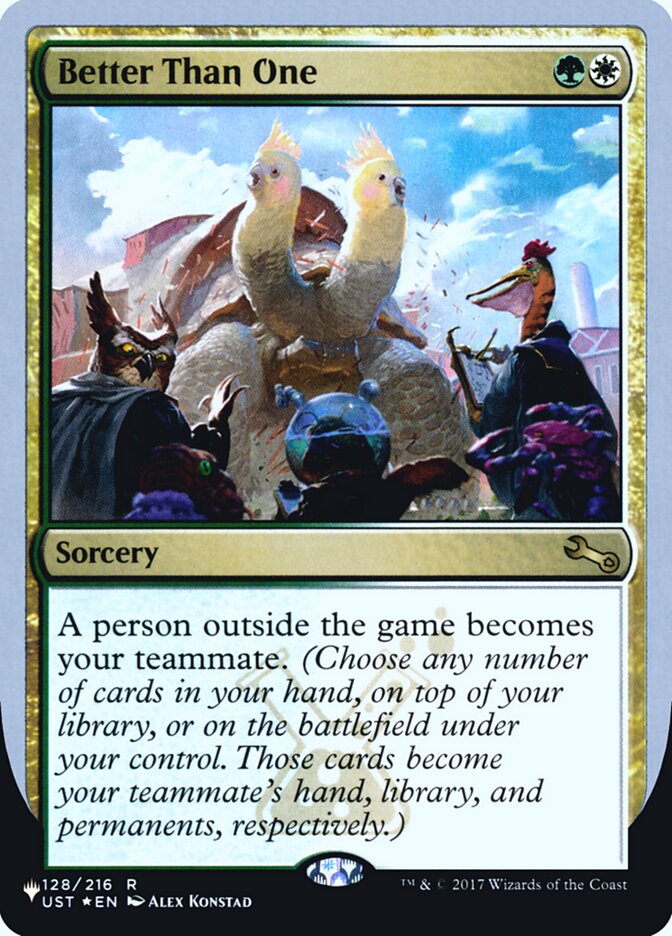 Better Than One (Unfinity Foil Edition) [The List] | Local Legends