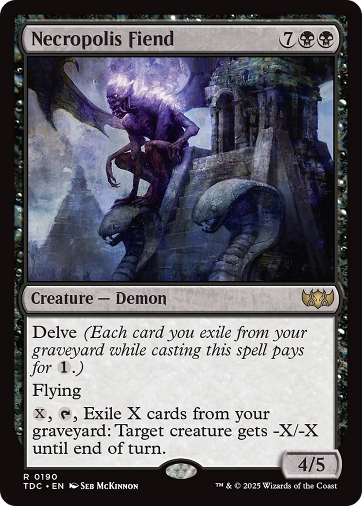 Necropolis Fiend [Tarkir: Dragonstorm Commander] | Local Legends