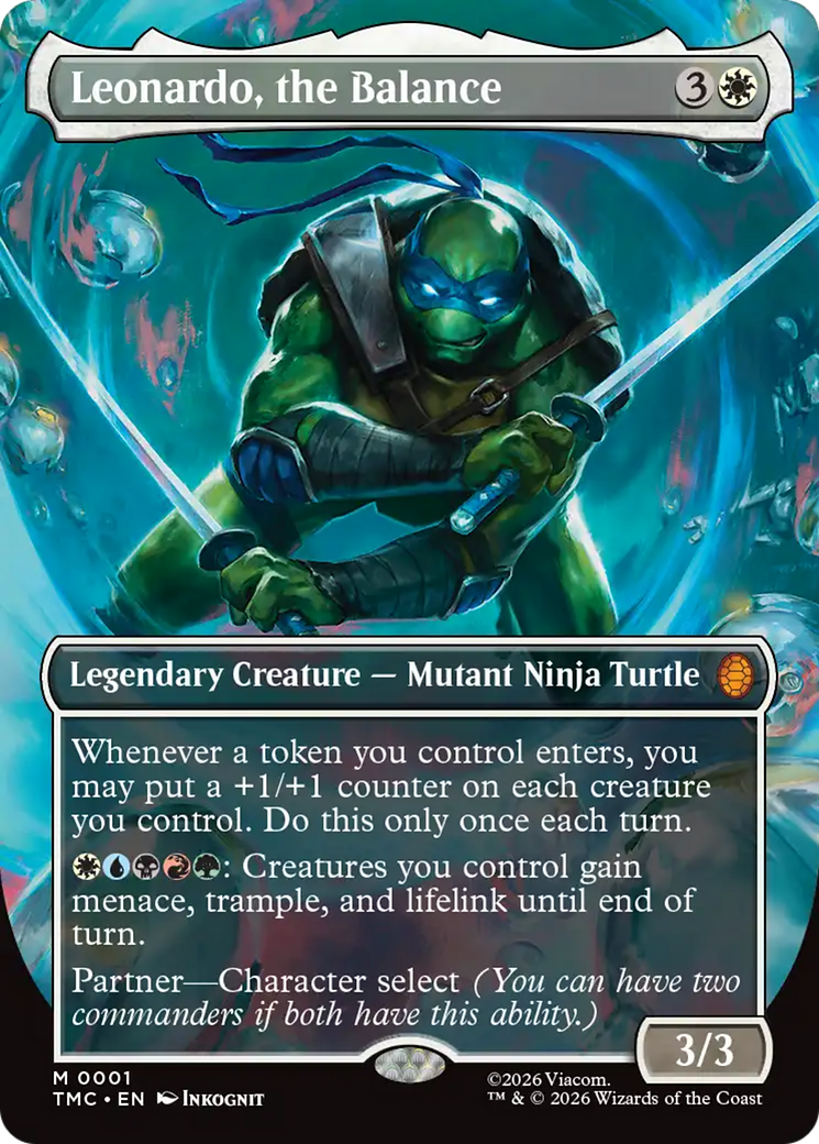 Leonardo, the Balance (Borderless) [Teenage Mutant Ninja Turtles Commander] | Local Legends