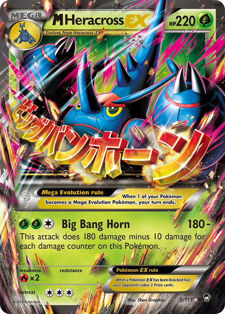 M Heracross EX (5/111) [XY: Furious Fists] | Local Legends