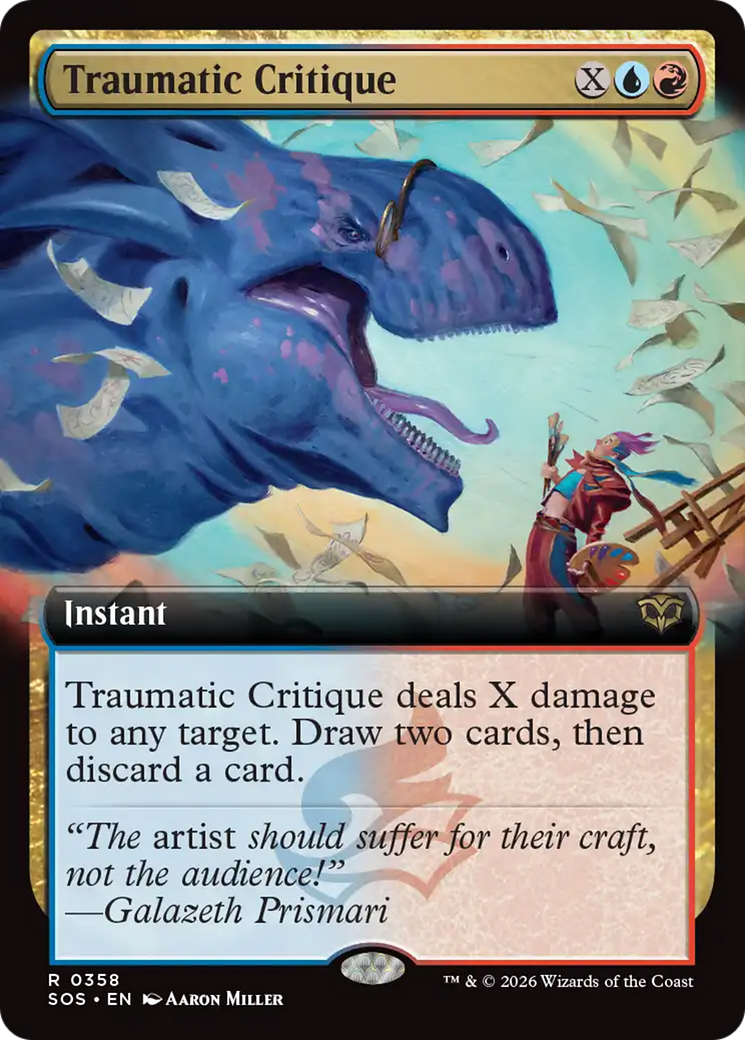 Traumatic Critique (Extended Art) [Secrets of Strixhaven] | Local Legends
