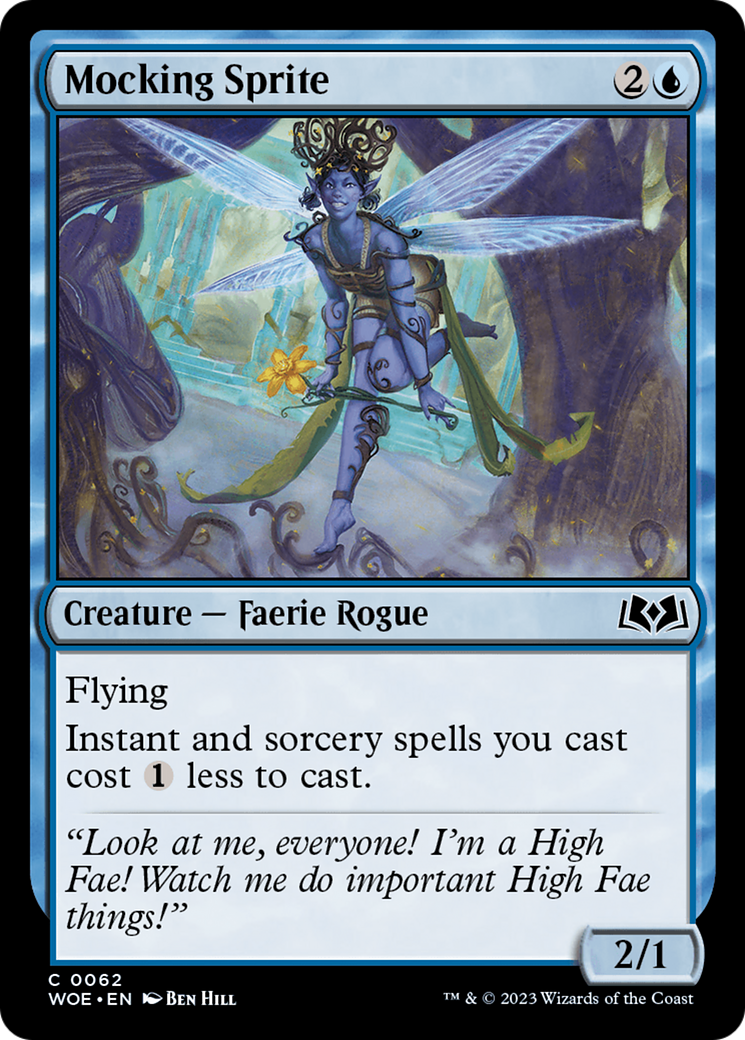 Mocking Sprite [Wilds of Eldraine] | Local Legends