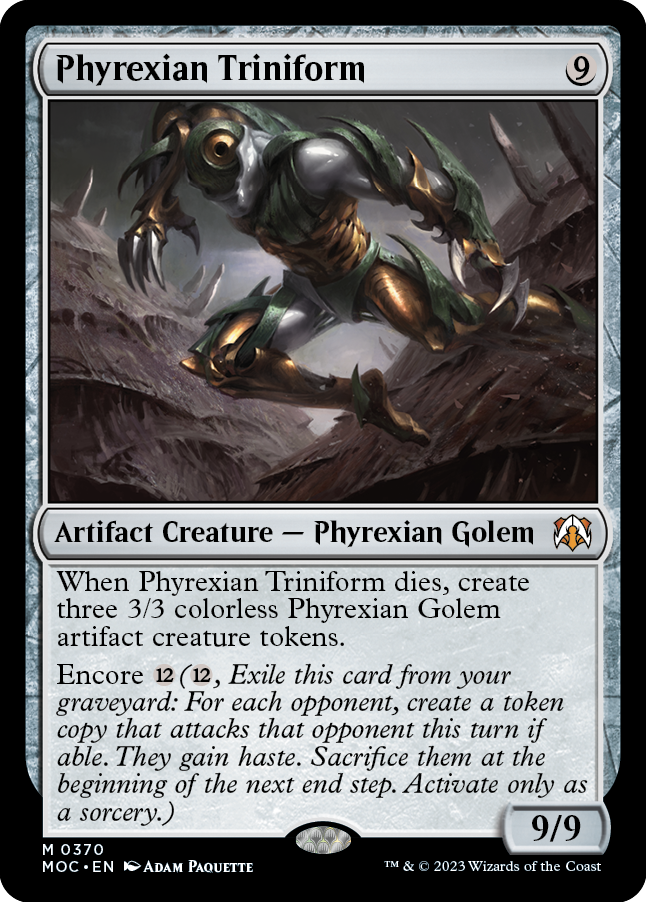 Phyrexian Triniform [March of the Machine Commander] | Golgari Games