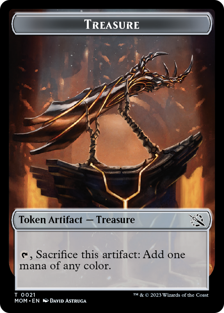 Treasure (21) // Phyrexian Hydra (11) Double-Sided Token [March of the Machine Tokens] | Golgari Games