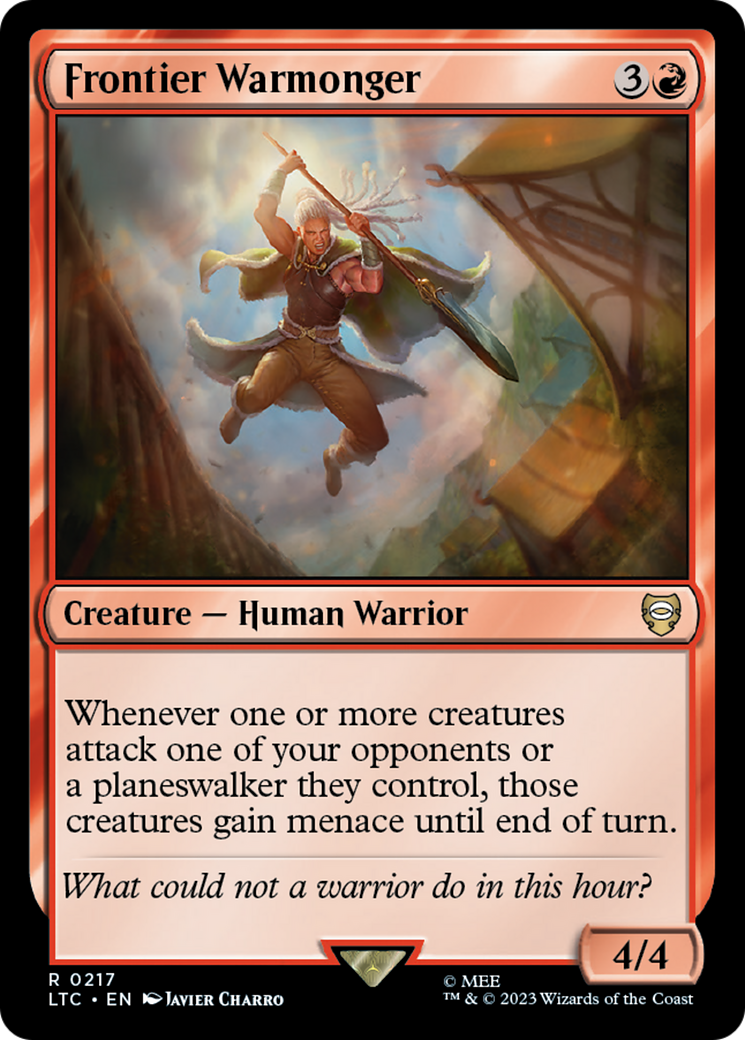 Frontier Warmonger [The Lord of the Rings: Tales of Middle-Earth Commander] | Local Legends