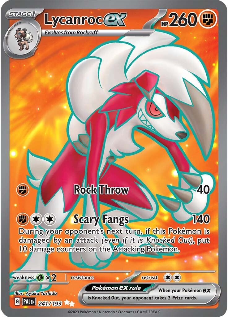 Lycanroc ex (241/193) [Scarlet & Violet: Paldea Evolved] | Golgari Games