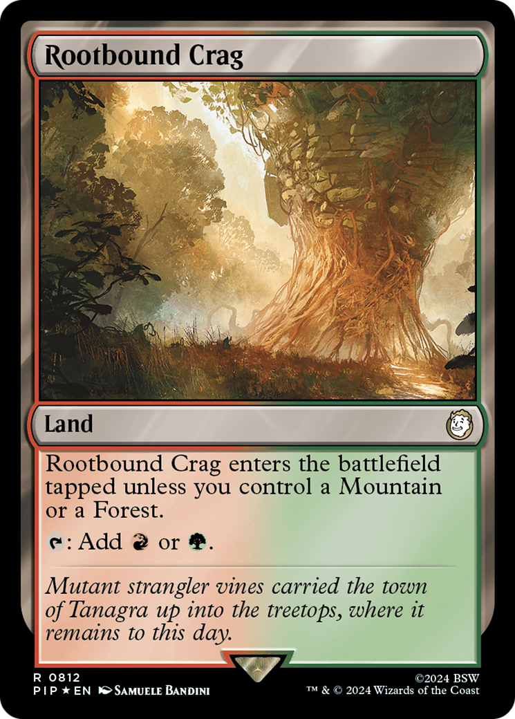 Rootbound Crag (Surge Foil) [Fallout] | Local Legends