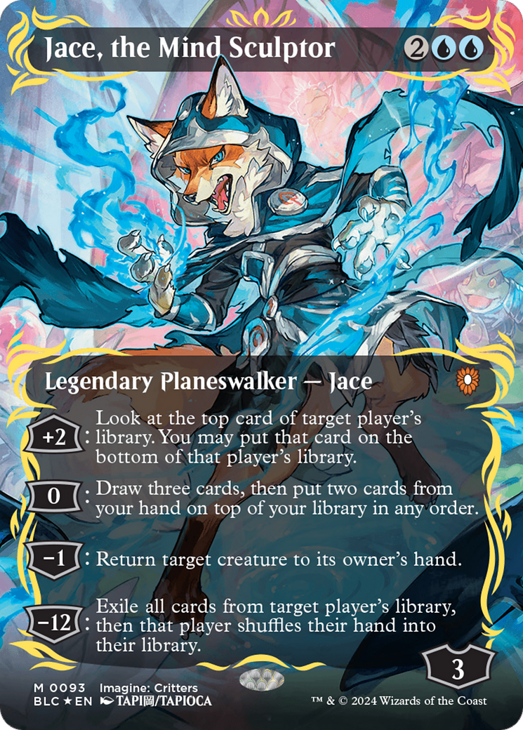 Jace, the Mind Sculptor (Borderless) (Raised Foil) [Bloomburrow Commander] | Local Legends