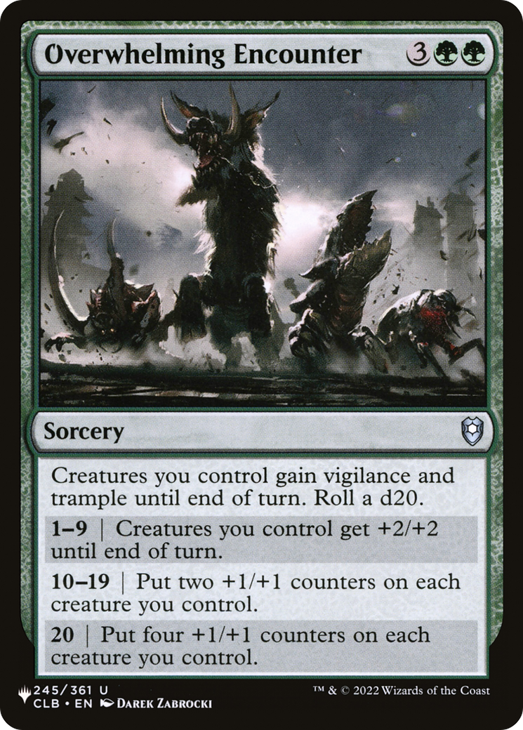 Overwhelming Encounter [The List] | Local Legends