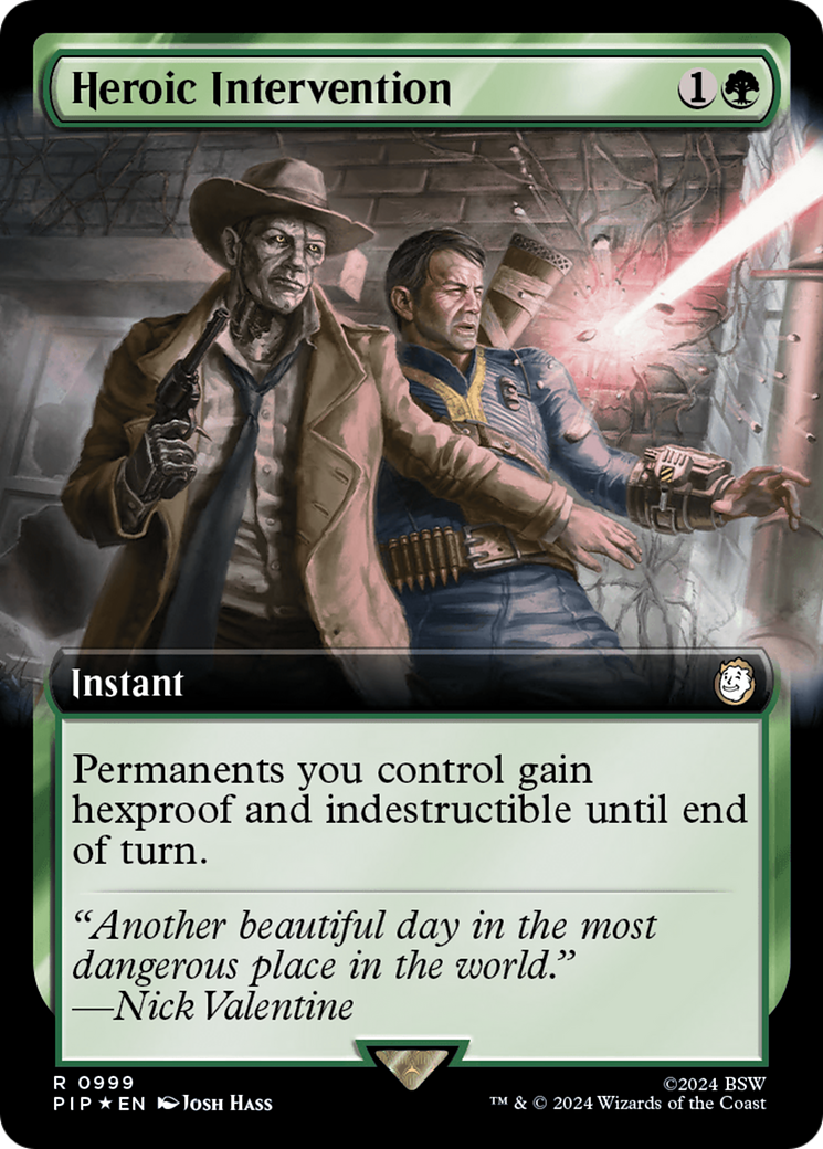 Heroic Intervention (Extended Art) (Surge Foil) [Fallout] | Local Legends