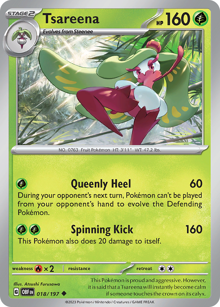 Tsareena (018/197) [Scarlet & Violet: Obsidian Flames] | Local Legends