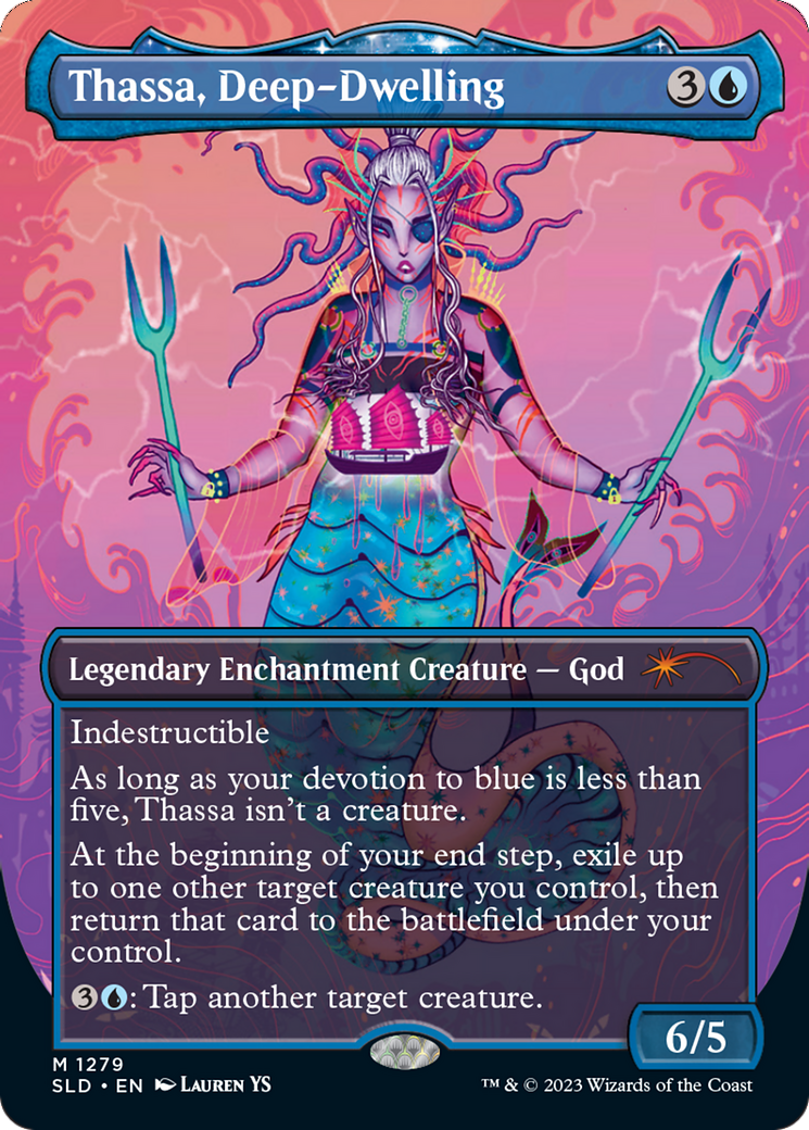 Thassa, Deep-Dwelling (Borderless) [Secret Lair Drop Series] | Local Legends