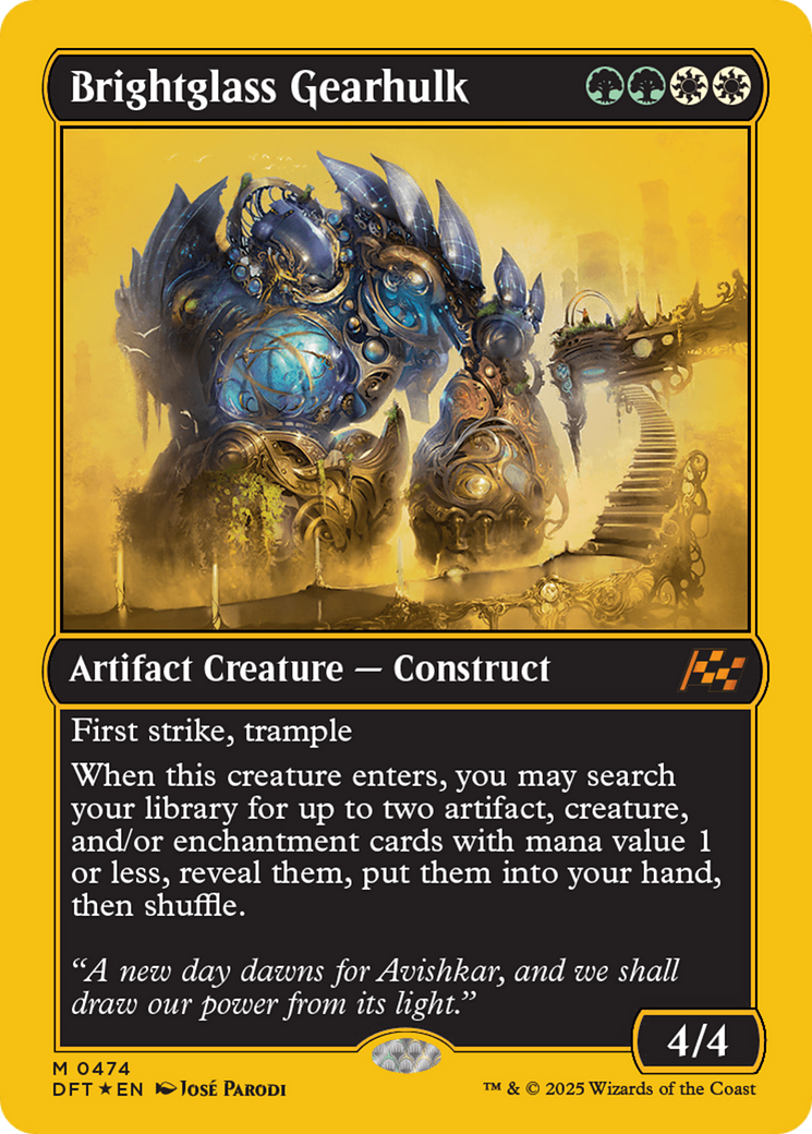 Brightglass Gearhulk (First-Place Foil) [Aetherdrift] | Local Legends