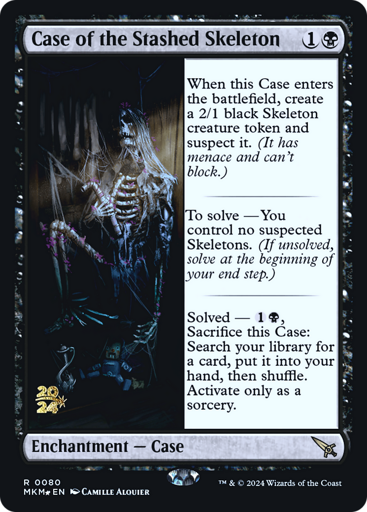 Case of the Stashed Skeleton [Murders at Karlov Manor Prerelease Promos] | Golgari Games