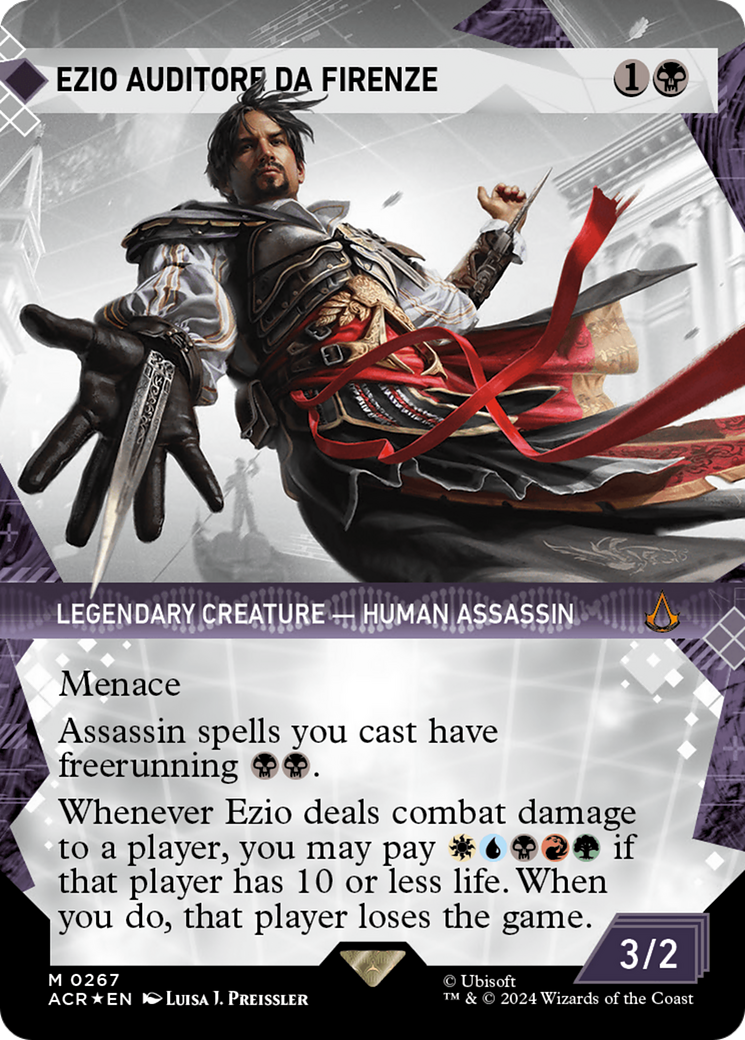 Ezio Auditore da Firenze (Showcase) (Textured Foil) [Assassin's Creed] | Local Legends