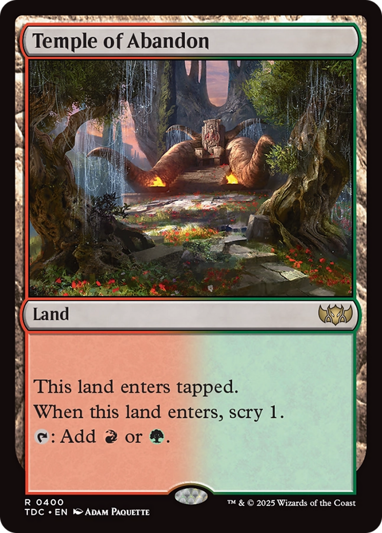 Temple of Abandon [Tarkir: Dragonstorm Commander] | Local Legends