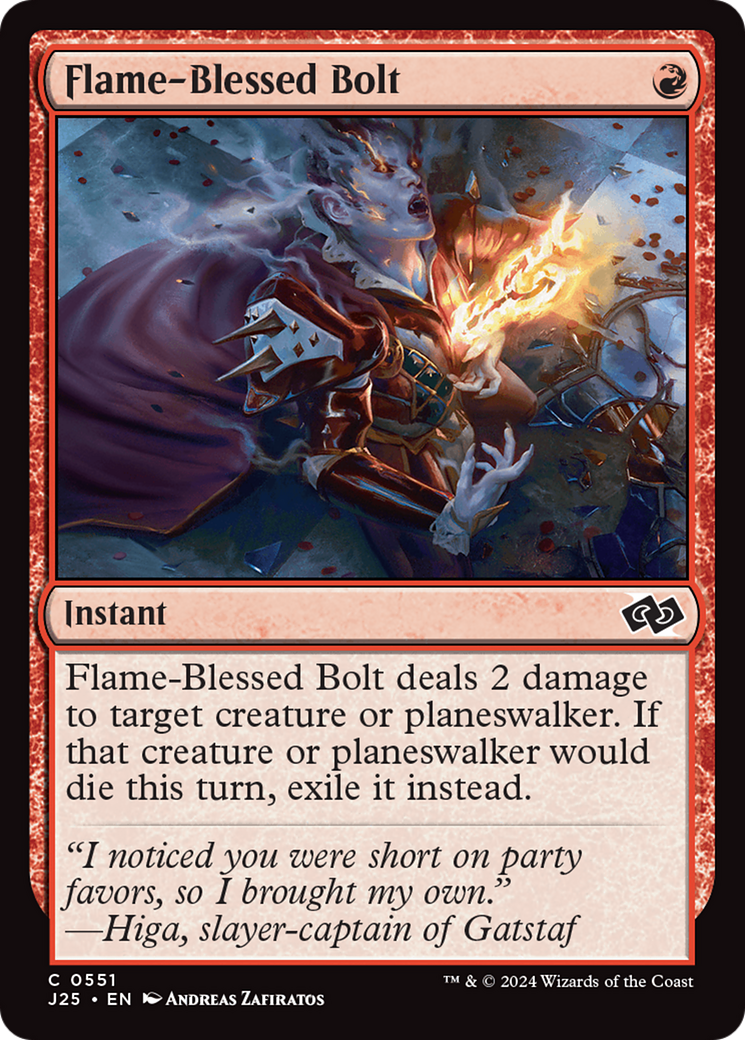 Flame-Blessed Bolt [Foundations Jumpstart] | Local Legends