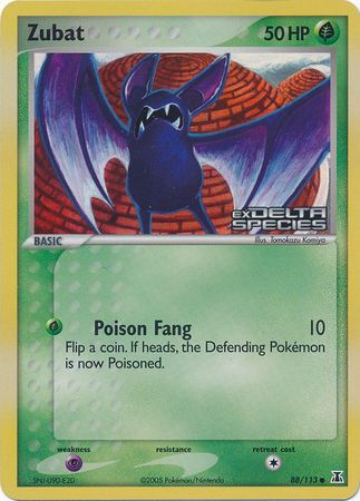Zubat (88/113) (Stamped) [EX: Delta Species] | Local Legends