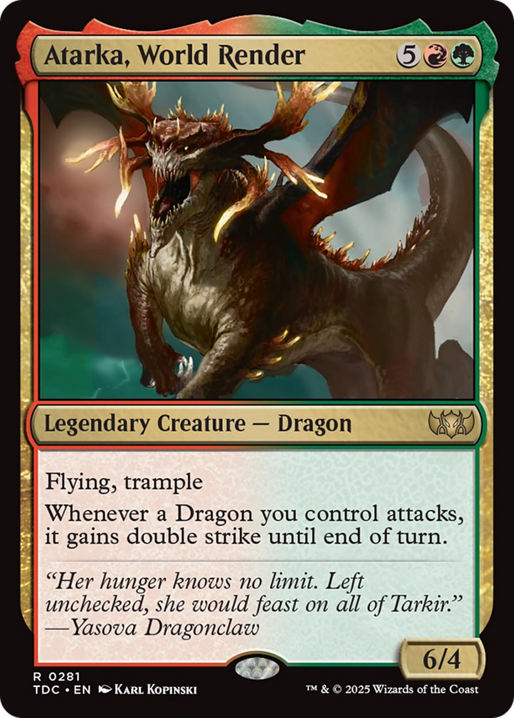 Atarka, World Render [Tarkir: Dragonstorm Commander] | Local Legends