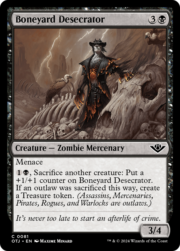 Boneyard Desecrator [Outlaws of Thunder Junction] | Local Legends