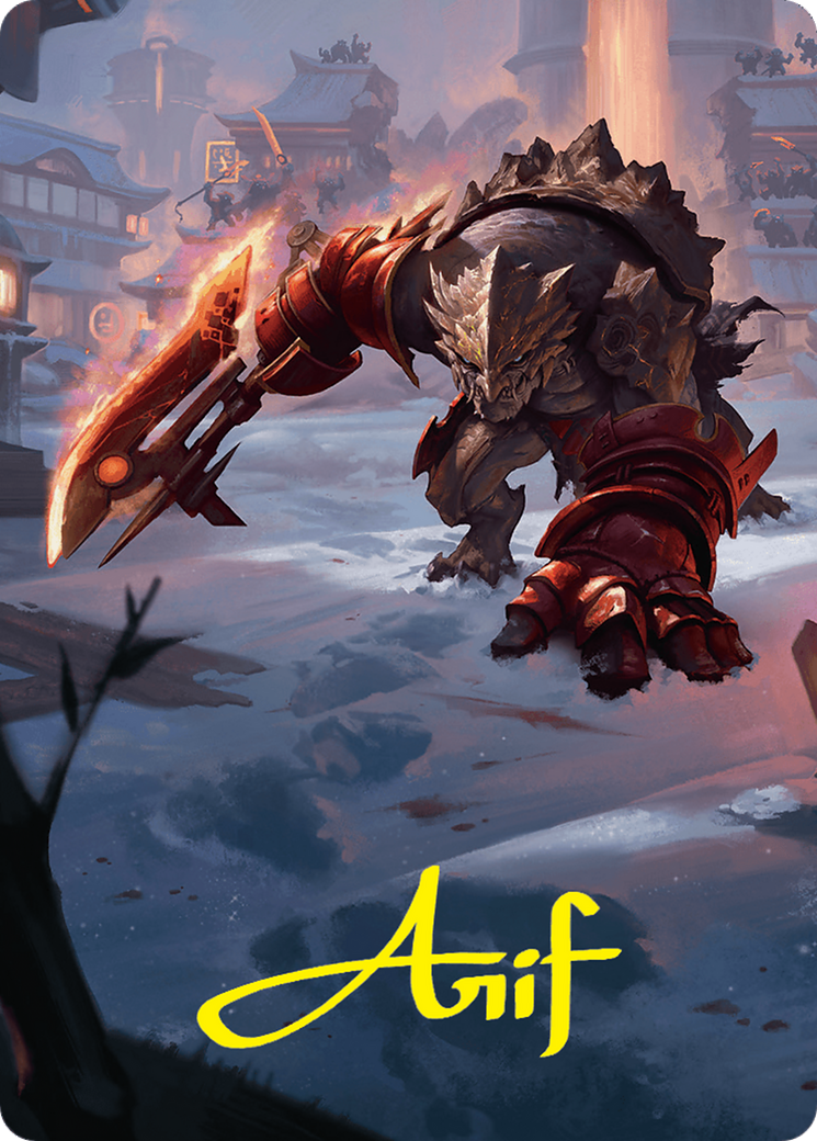 Searslicer Goblin Art Card (39/54) (Gold-Stamped Signature) [Foundations Art Series] | Local Legends