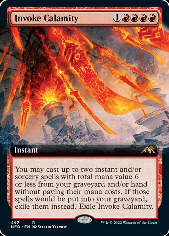 Invoke Calamity (Extended Art) [Kamigawa: Neon Dynasty] | Local Legends