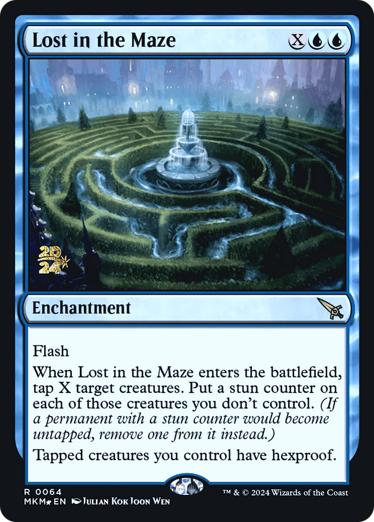 Lost in the Maze [Murders at Karlov Manor Prerelease Promos] | Golgari Games