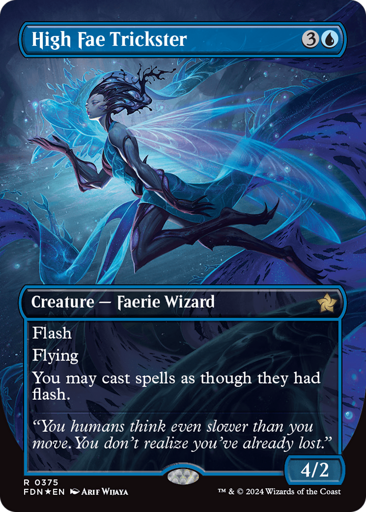 High Fae Trickster (Borderless) (Mana Foil) [Foundations] | Local Legends