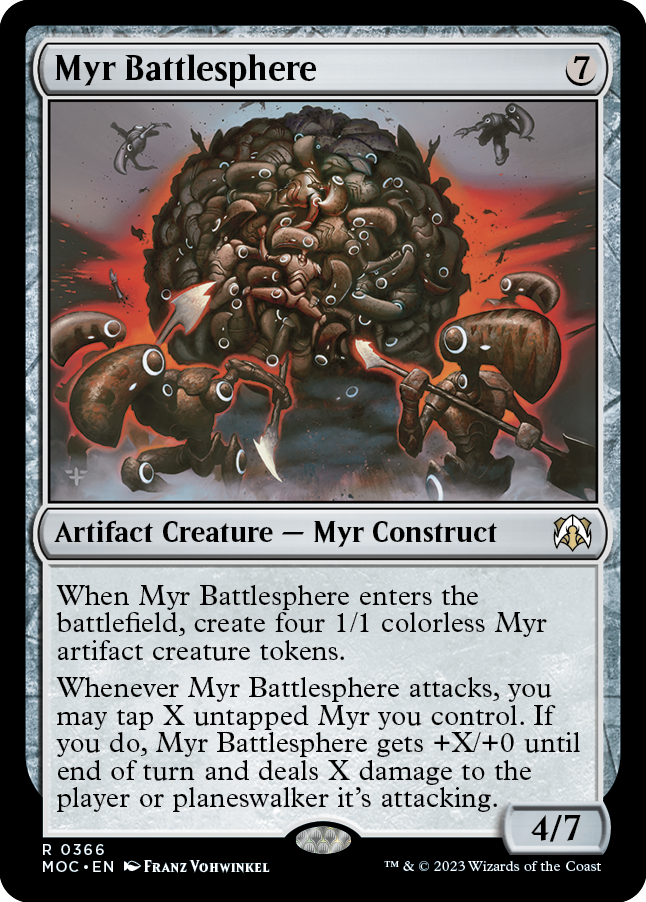 Myr Battlesphere [March of the Machine Commander] | Golgari Games