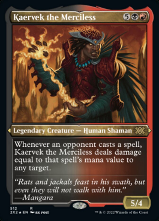 Kaervek the Merciless (Foil Etched) [Double Masters 2022] | Local Legends