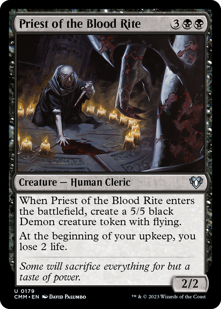 Priest of the Blood Rite [Commander Masters] | Golgari Games