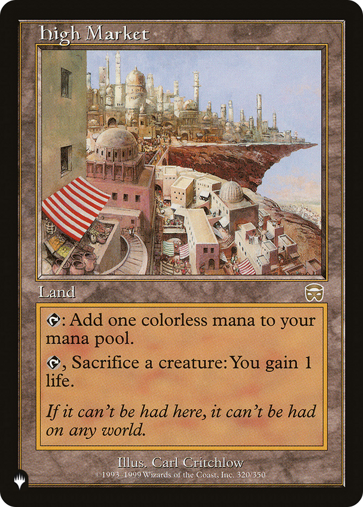 High Market [The List] | Local Legends